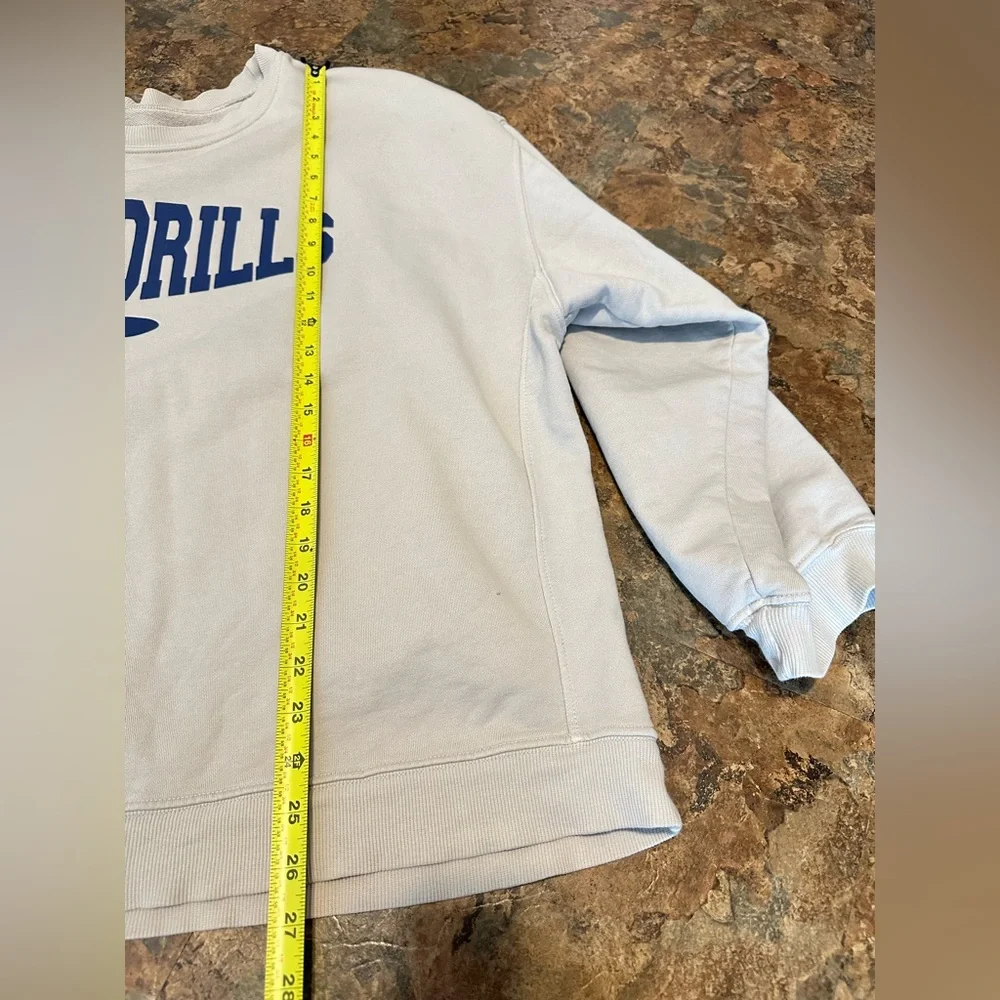 Daily Drills Spellout Crewneck Sand Sweatshirt Size M/L - Picture 6 of 7